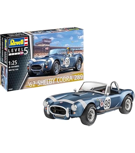 Amazon.com: Revell 07669 '62 Shelby Cobra 289 1:25 Scale Unbuilt
