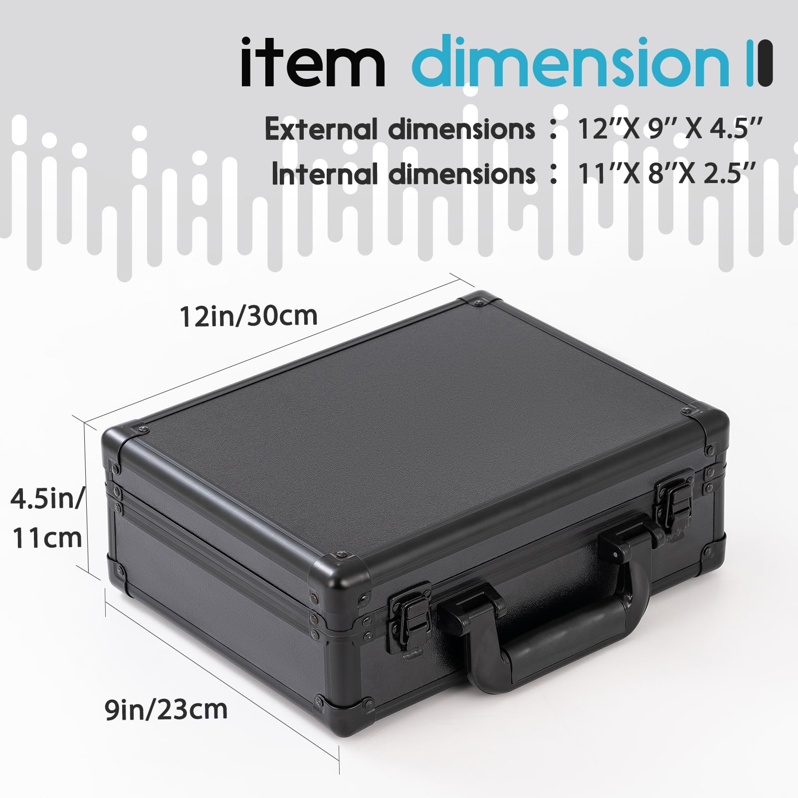 Comlly Metal Watch Box, 9-Slot Watch Case, Removable Watch Pillows, Watch Box Organizer, Gift for Loved Ones, Black aluminum，Christmas Gifts