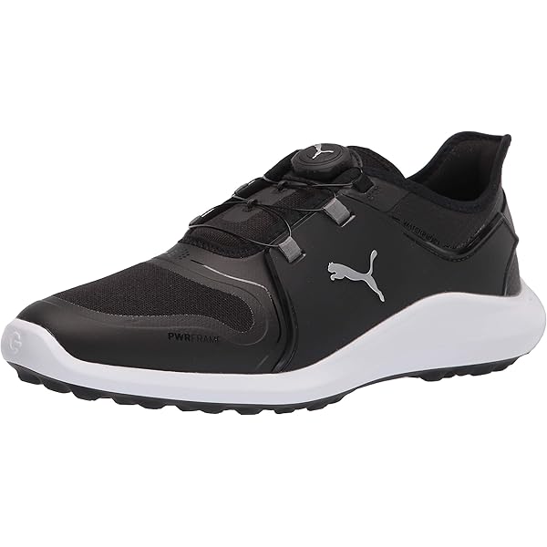 Amazon.com | PUMA Men's Golf Shoe, Black Silver, 7.5 | Golf