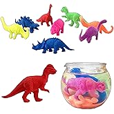 LilyBeauty Water Growing Dinosaurs - 50 Pack, Individually Wrapped Favors, Expandable Animals Toy - Party Supplie