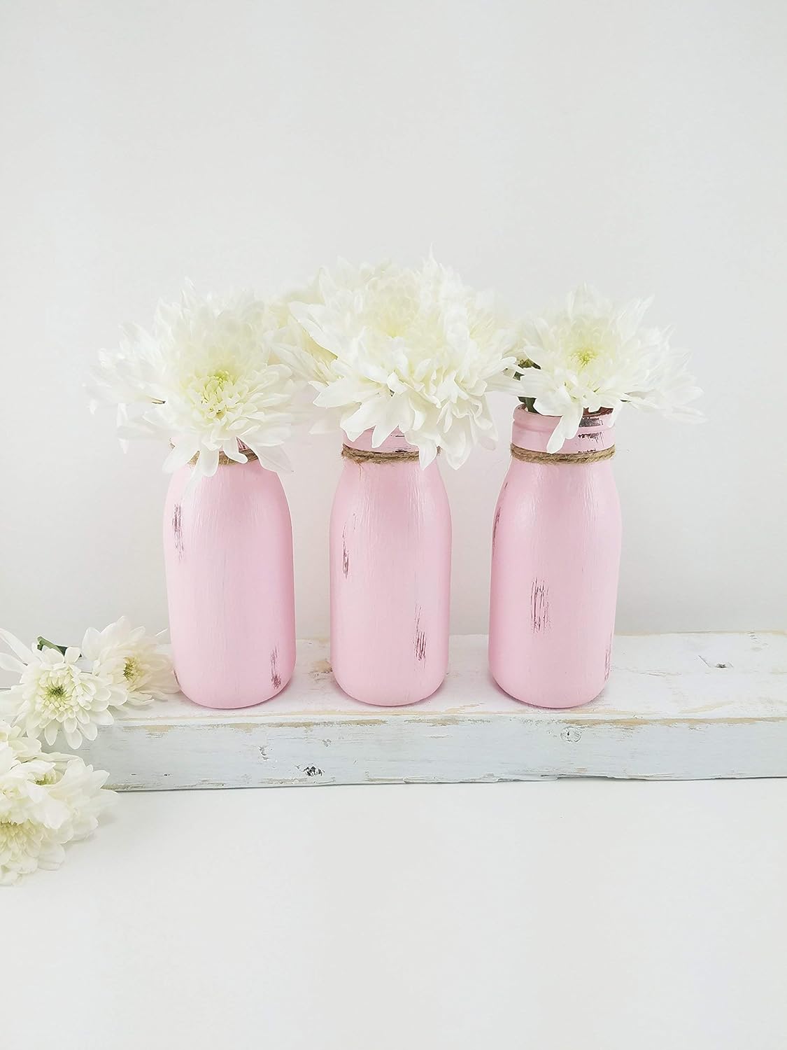 Amazon Com Baby Shower Centerpiece Pink Milk Bottle Set Of 3