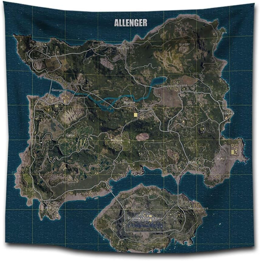 GuoYq Tapestry,Pubg Playerunknown'S Battlegrounds Wall Hanging Multi Color Hippie Room Decor Hanging Bedspread Decorations Hippie Decor Wall Cloth Tapestry by