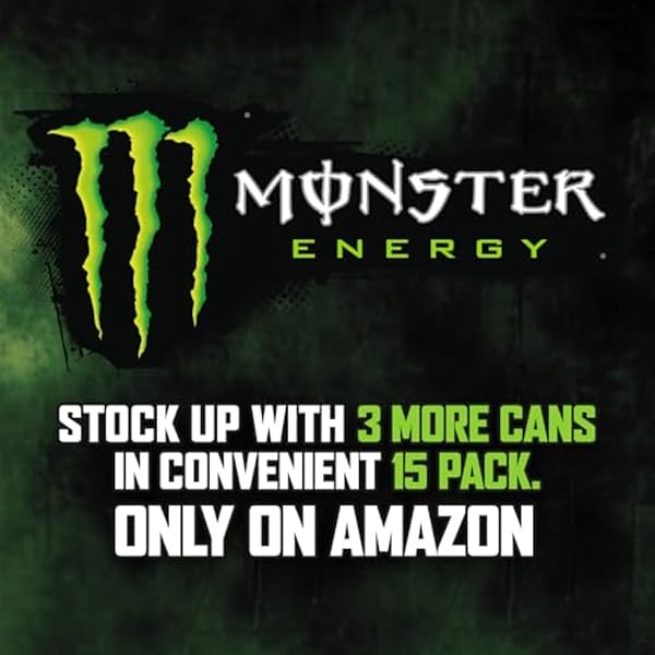 MONSTER ENERGY DRINK, GREEN, ORIGINAL, 16 OUNCE (PACK OF 15)