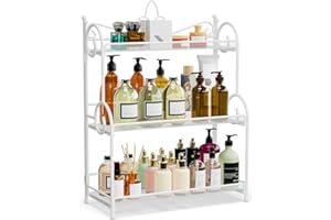 YIUKEA Bathroom Organizer Countertop - 3 Tier Spice Rack Organizer, Counter Organization and Storage for Bathroom, Kitchen, B