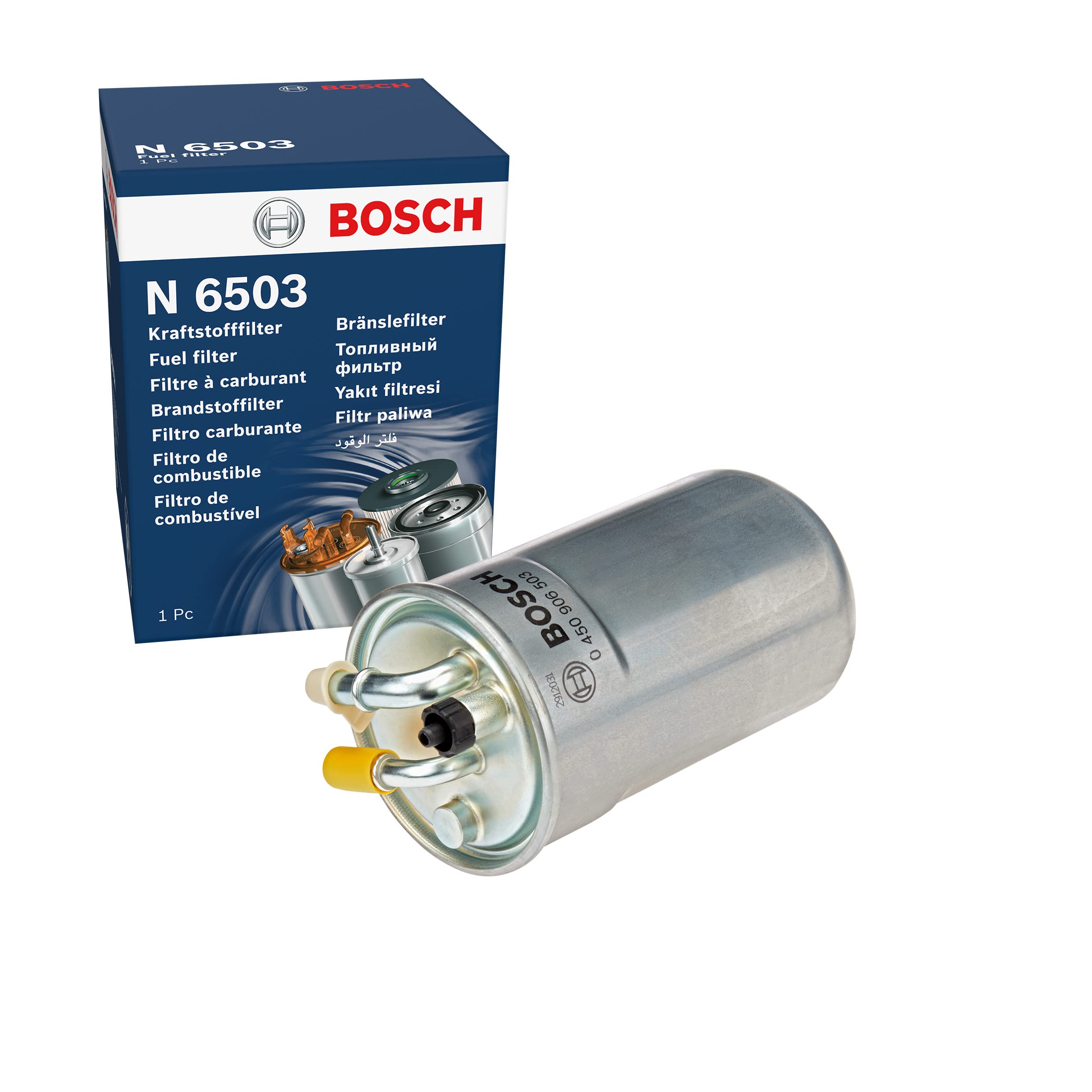 Bosch N6503 Car Diesel Filter - Separates Particles and Water from Fuel - Protects the Injection System