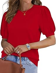 Womens Short Sleeve Sweaters Spring Summer Tops
