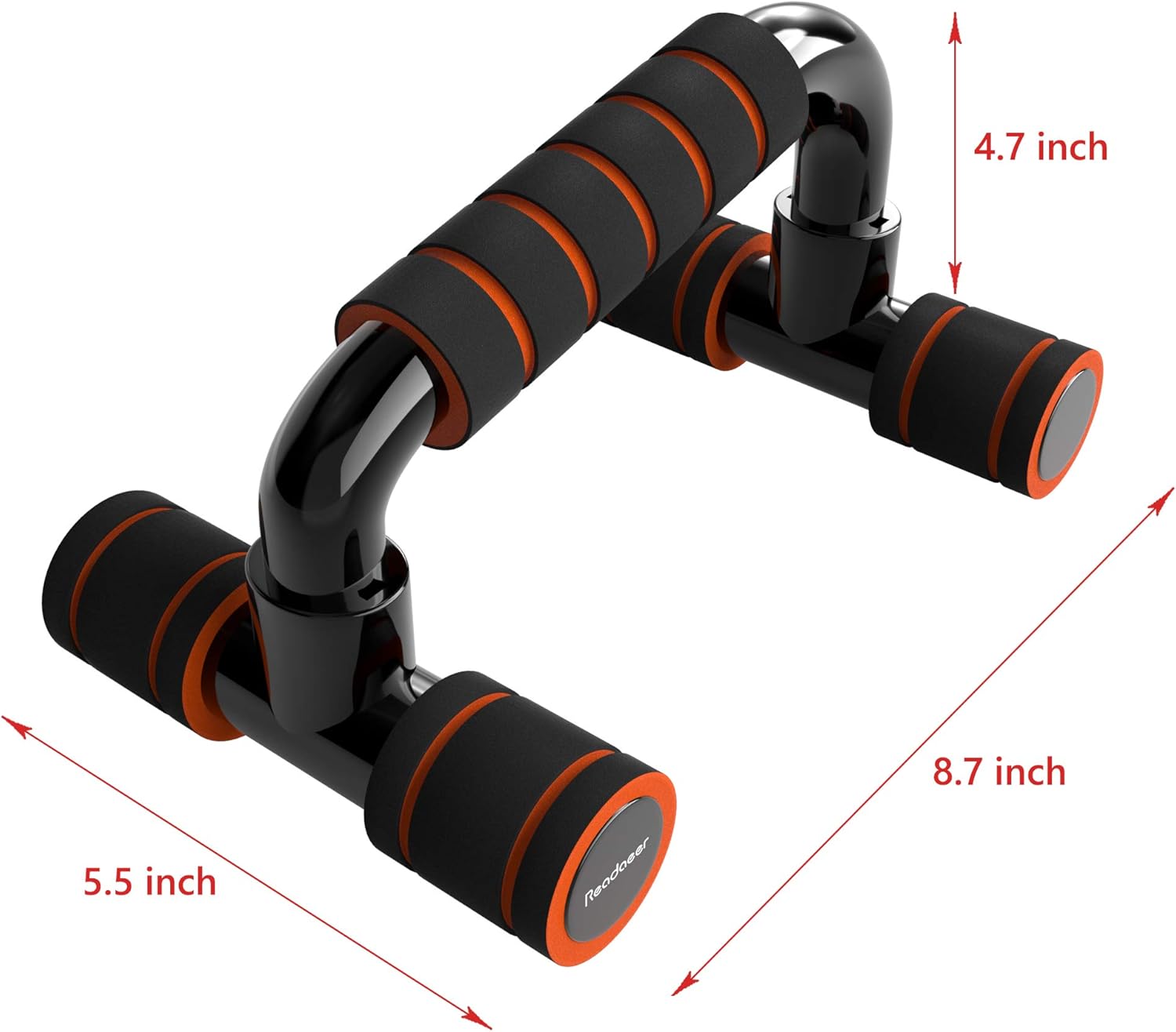 READAEER Push up Bars for Home Gym (Orange) : Sports & Outdoors