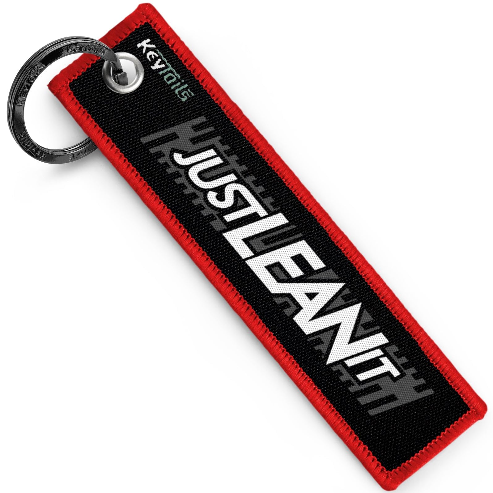KEYTAILS Keychains, Premium Quality Key Tag for Motorcycle, Scooter, ATV, UTV [Just Lean It]