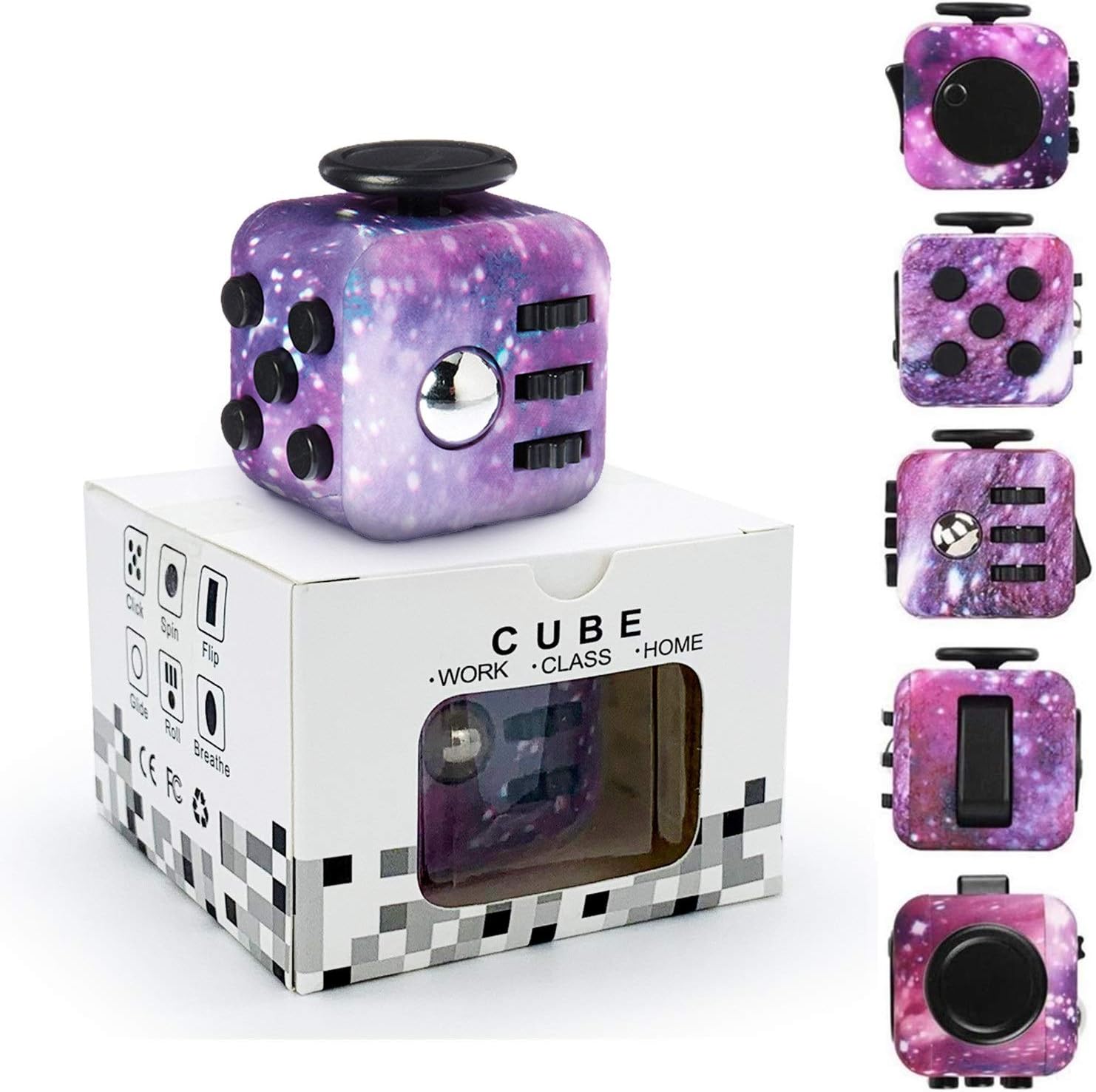 Yetech Galaxy Cube Anti Stress Toy Stress Cube Decompression Jouet Cube Pour Les Enfants Et Les Adultes Amazon Fr Jeux Et Jouets