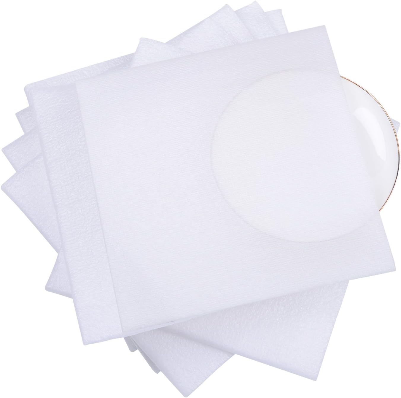 Packing Supplies Cushion Foam Pouches Sheets Safely Wrap to Protect Dishes China Glasses Plates Fragile Items for Moving Boxes 7 1/2" x 7 1/2" - 30 Count…