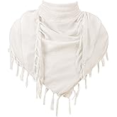 Aonal Military Shemagh Tactical Desert Scarf, 100% Cotton Keffiyeh Neck Head Scarf Wrap for Men Women