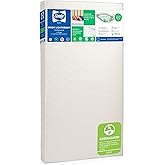 Sealy Baby Orion Antibacterial 2-Stage Breathable Crib Mattress, Toddler Bed Fit, Lightweight, Waterproof, Non-Toxic, GREENGUARD Gold Certified, USA Made, Safety & Quality Tested, 52x28