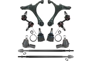 TRQ Front Steering & Suspension Kit Ball Joint Control Arm Sway Bar Stabilizer Link Tie Rod Compatible with 2003-2011 Honda Element