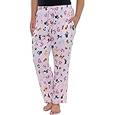 Disney Womens Lounge Pants Pajama Bottoms All Over Print Cotton