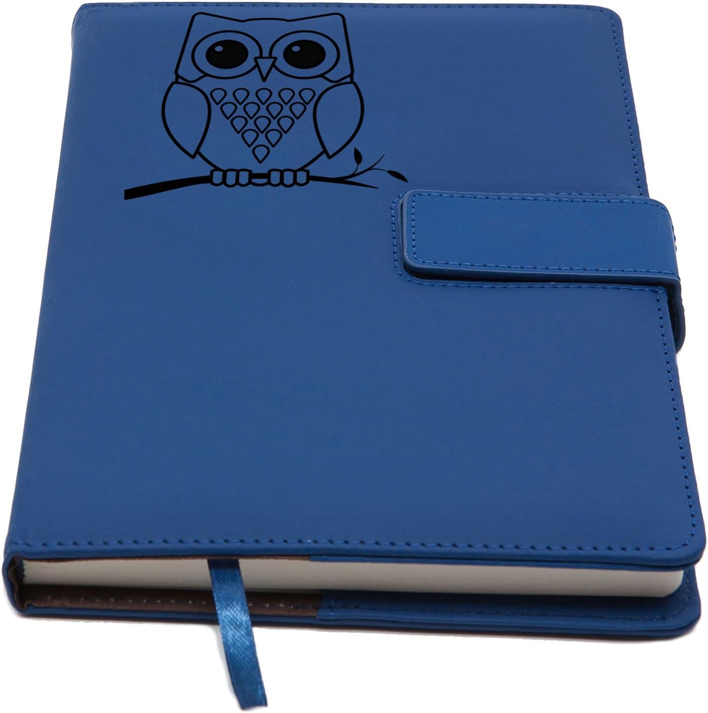 The Owl Refillable Writing Journal | Magnetic Faux Leather Journal, 5 x 8 Inch, 200 Lined Pages Travel Personal Diary, Quality Notebooks and Journals for Men and Women from The Amazing Office