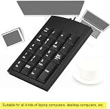 Liukouu USB Numeric Keypad Mini 19-Key Keyboard for Laptop PC Black view 3