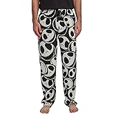 Nightmare Before Christmas Jack Skellington All-Over Print Lightweight Plush Minkey Fleece Men's Sleep Pajama Pants