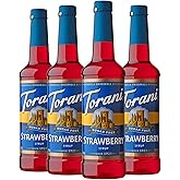 Torani Sugar Free Syrup, Strawberry, 25.4 Fl Oz, (Pack of 4)