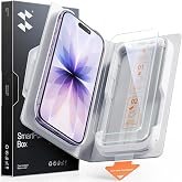 SMARTDEVIL 2 Pack Tempered Glass Screen Protector for iPhone 17 | SmartPull Box Bubble-Free Instant Install Applicator, 9H Military-Grade Protection, Case-Friendly