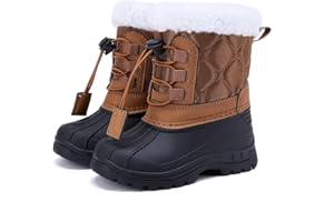 BMCiTYBM Toddler Snow Boots Boys Girls Little Kids Winter Shoes Cold Weather Outdoor Lightweight (Toddler/Little Kids)