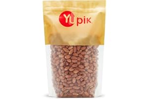 Yupik Jumbo Red Skin Peanuts, Raw, 1Kg, Kosher, Gluten-Free, High in Fiber, Buttery Nut, Perfect for Snacking & Baking, Prote