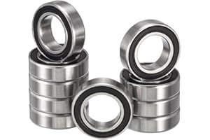 HiPicco MR115-2RS Deep Groove Ball Bearings, ID 5mm x OD 11mm x Width 4mm Miniature Bearings, Double Rubber Sealed Ball Beari