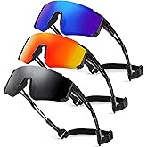 TURBOPEP 3 Pack Kids Polarized Sunglasses - Youth Baseball Sunglasses for Boys Girls Age 3-12 Sports UV Protection Goggles