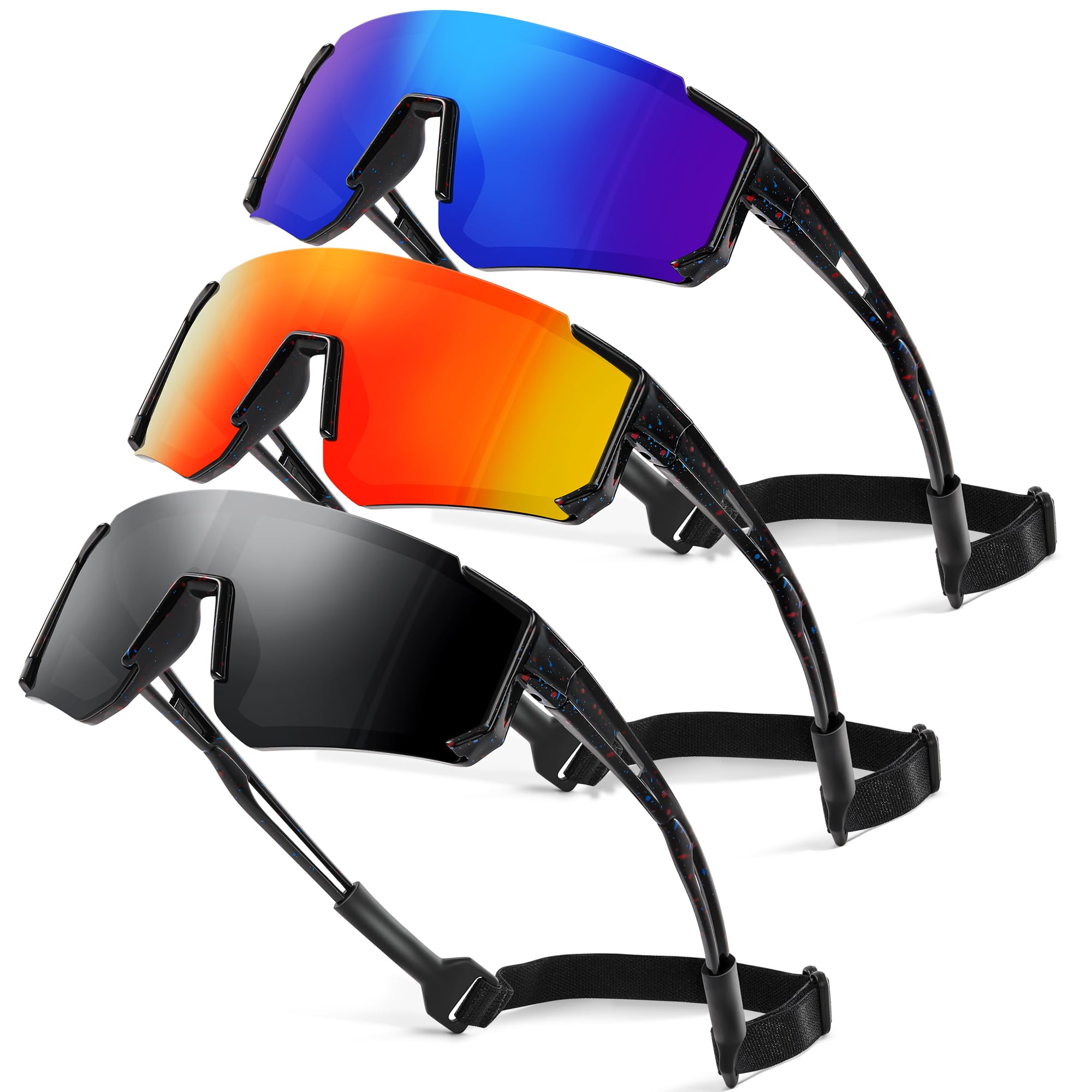 View 1 of **PARTIAL SET**
TURBOPEP 3Pack Kids Polarized Sunglasses - Youth Baseball Sunglasses for Boys Girls Age 3-12 Sports UV Protection Goggles