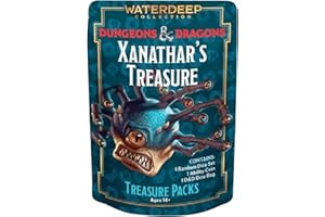 Dungeons & Dragons: Xanathar's Treasure Pack - Randomly Assorted Set w/ 7pc Dice, Metal Coin & Dice Bag - RPG, D&D Waterdeep Collection, Sirius Dice