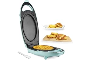 Baker’s Friend Omelette Maker Electric, Omelette Pan Nonstick, Frittata Pan & Egg Pan, Double Sided Pan for Breakfast, Indivi