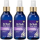 Dr Teal's Calm Blend Spray with Melatonin, Lavender & Chamomile Essential Oils, 6 fl oz (Pack of 3)