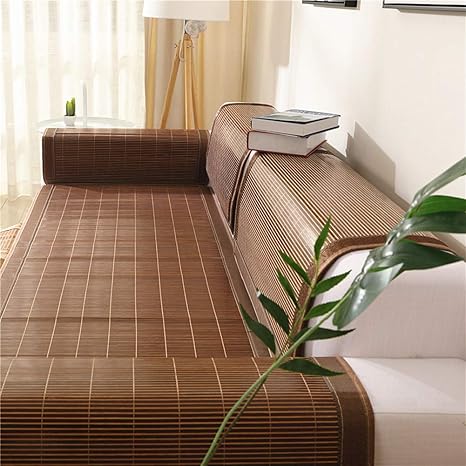 Amazon 高級な クール ソファカバー 竹 ソファークッション 天然素材 ホルムアルデヒド フリー 中華風 A 80x100cm 31x39inch ソファカバー マルチカバー オンライン通販