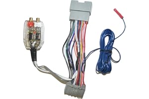 CUSTOM INSTALL PARTS Factory Radio Add A Amp Amplifier Sub Interface Wire Harness Inline Converter Compatible with Chrysler Dodge Jeep - Select Models