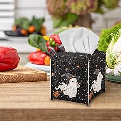Talayituse Ghost Star Witch Hat Print Tissue Box