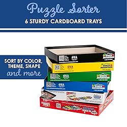 White Mountain Puzzle Sorter and Mystery Puzzle