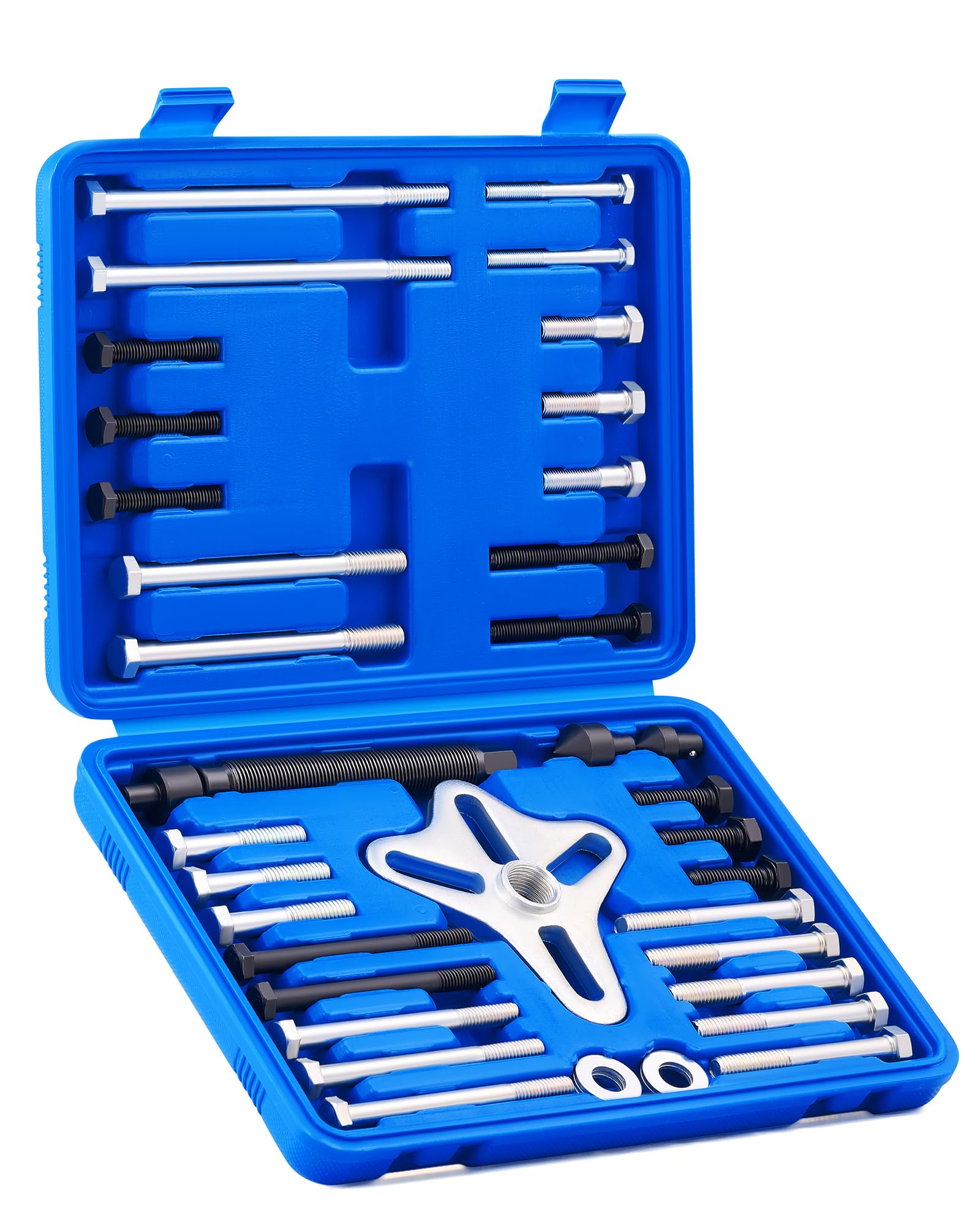 Photo 1 of Orion Motor Tech Harmonic Balancer Puller Kit, Power Steering Pulley Puller Installer Tool Set, Automotive Steering Wheel Puller Tool Kit, Flange Type Gear and Crank Puller Set