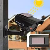 TOROTON Bullet Dummy Security Camera Solar Powered 4 Pack LED Flashing view 5