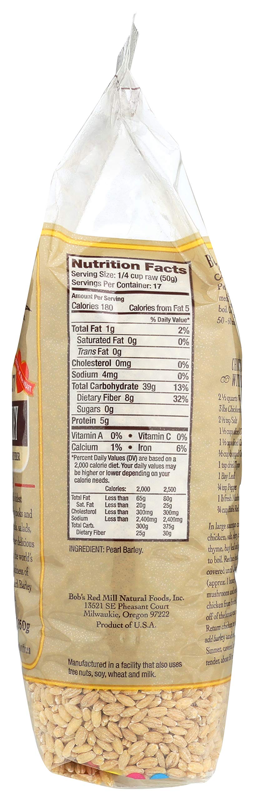 Bob's Red Mill Pearl Barley, 30ounce Buy Online in United Arab