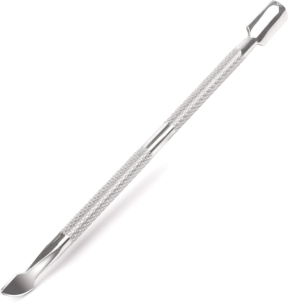ARMIZ Cuticle Pusher Stainless Steel Dual Head Nail Scraper Gel Remover Tool