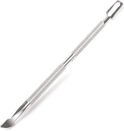 ARMIZ Cuticle Pusher Stainless Steel Dual Head Nail Scraper Gel Remover Tool