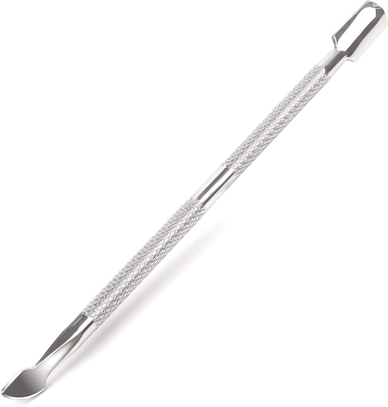 ARMIZ Cuticle Pusher Stainless Steel Dual Head Nail Scraper Gel Remover Tool