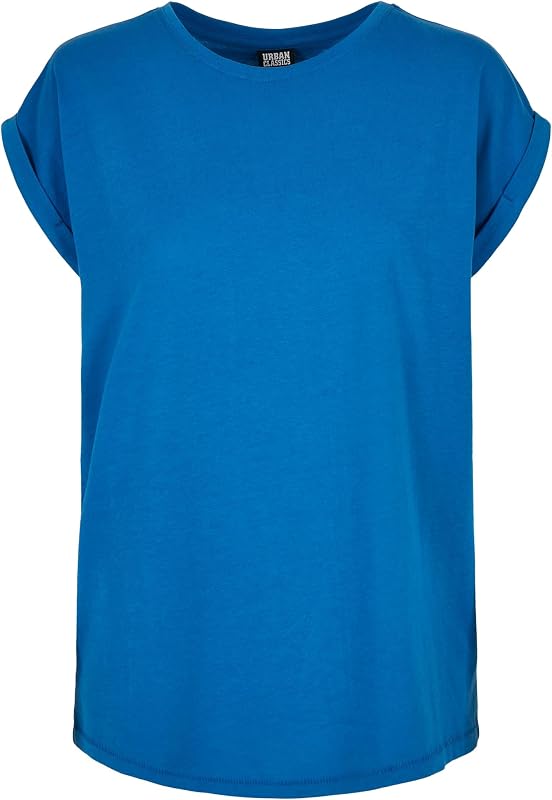 Ladies Extended Shoulder Tee, Camiseta Mujer, Sporty Blue, L