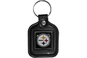 Siskiyou Sports NFL unisex-adult Square Leather Key Chain