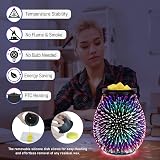 Bobolyn Electric Wax Melts Burner with 3D Fireworks LED Colors, Glass Warmer view 4