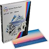 LD Glossy Inkjet Photo Sticker Paper (8.5X11) 100 Pack
