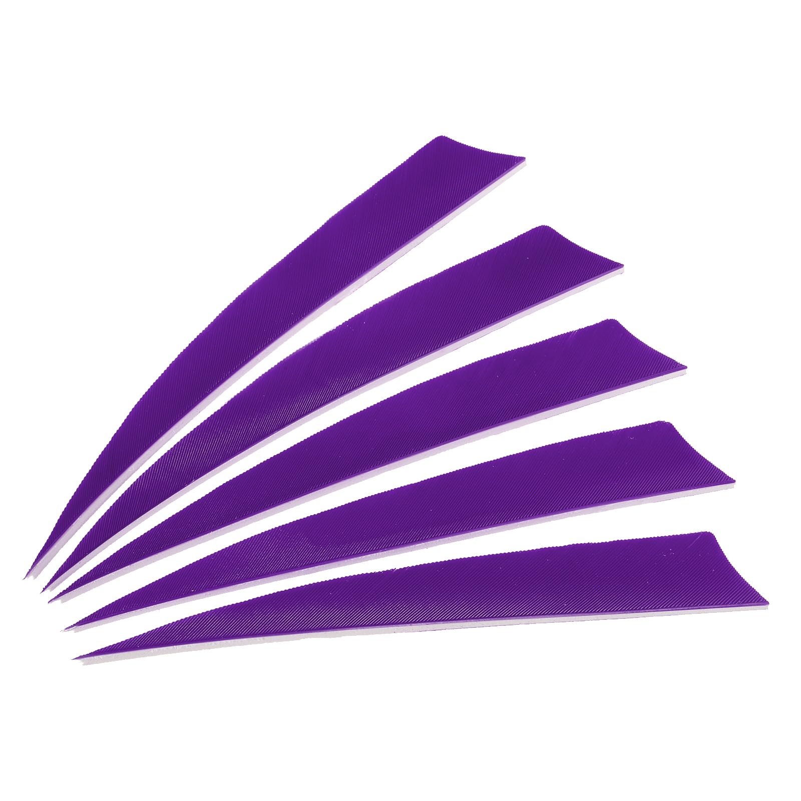 PATIKIL Arrows Vanes 50 Pack 5 Inch Arrow Turkey Feather Fletch Right Wing Fletching Purple for DIY Target Shooting