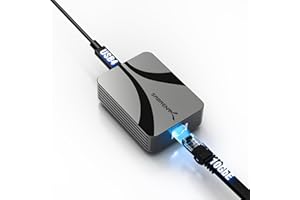 SABRENT USB4 to 10 Gigabit Ethernet Adapter – USB-C to 10GbE Network Adapter for USB4/Thunderbolt 3/4, Aluminum Housing, Bus Powered, Backward Compatible with Multi-Gig and Gigabit Networks (NT-P10G)