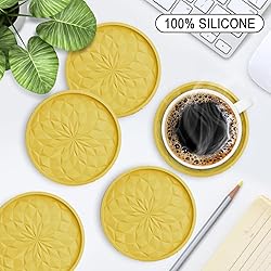 ME.FAN Silicone Coasters with Holder,[6