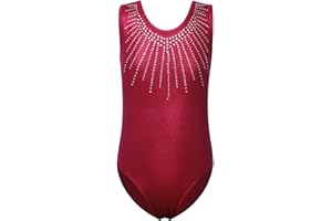 BAOHULU Gymnastics Leotards for Girls Shiny Jewels Kids Athletic Apperal Dance Outfit