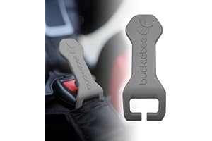 Bucklebee Easy Car Seat Buckle Release Aid for Children Unbuckle Car Seat Release Tool - Car Seat Button Pusher - Car Seat Opener for Nails - Car Seat Buckle Release Tool (1 Pack Gray)